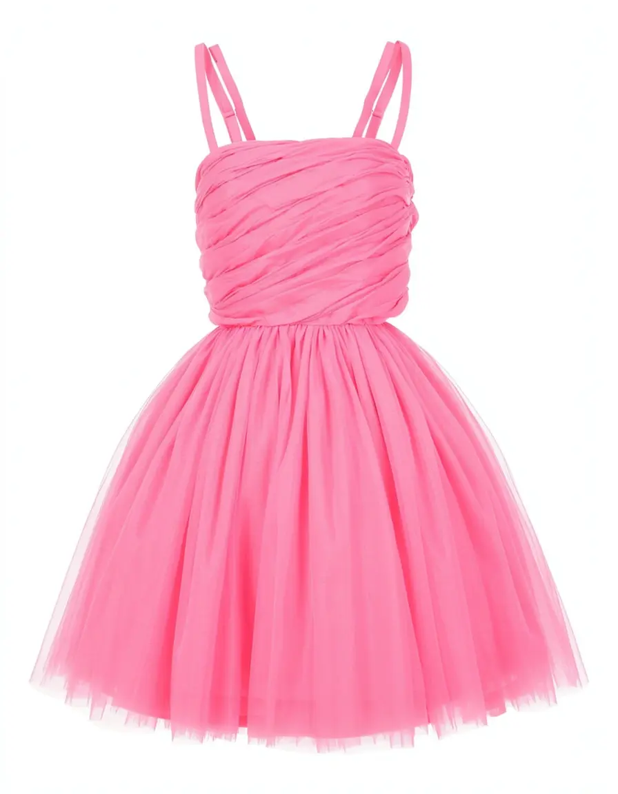 Pink Taffeta Ball - Rosa Taft Ballkleid