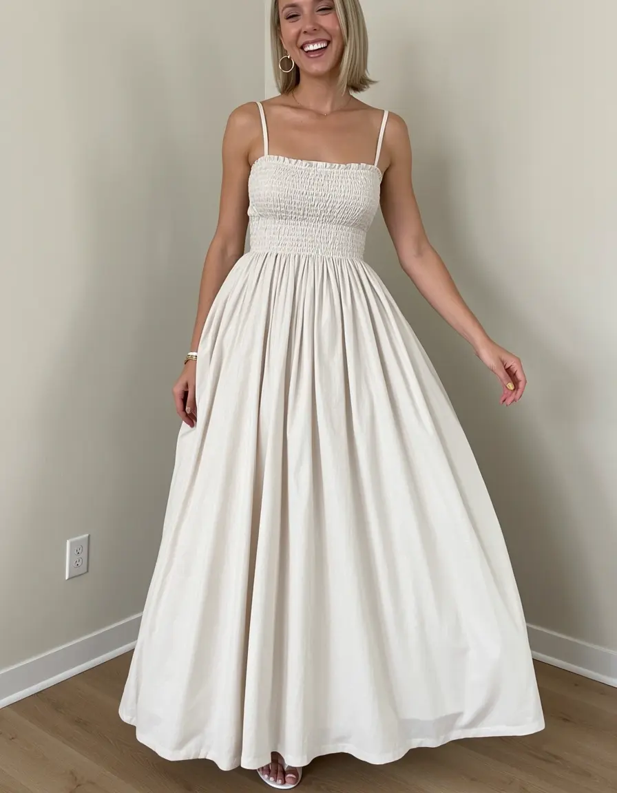 Gesmoktes Sommerkleid Damen