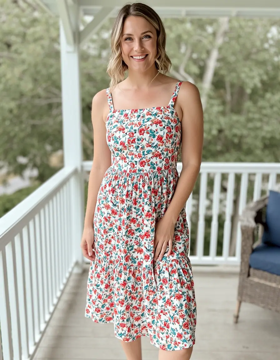 Casual Sundress in floral mit Trägern