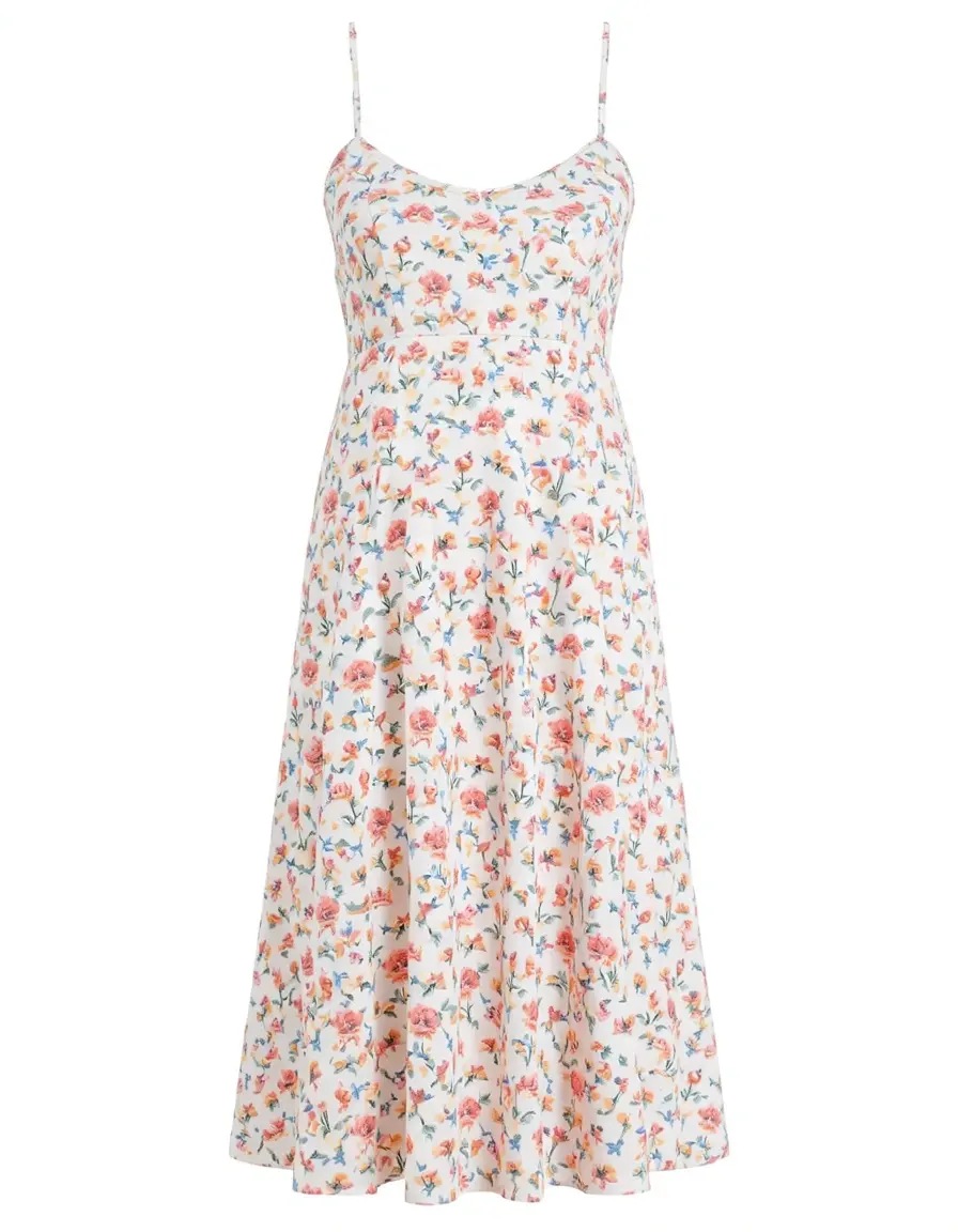 Floral Summer Sundress mit Spaghettiträgern