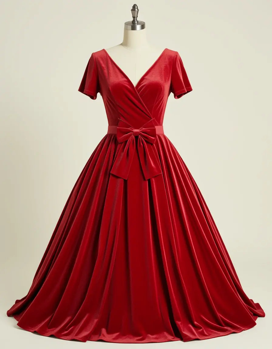 Red Velvet festliches Kleid Mädchen