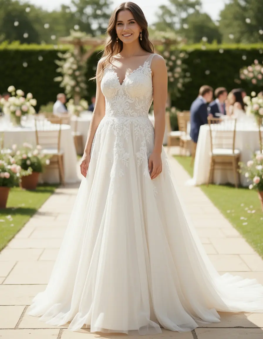 Chiffon Wedding Guest Dress luftig