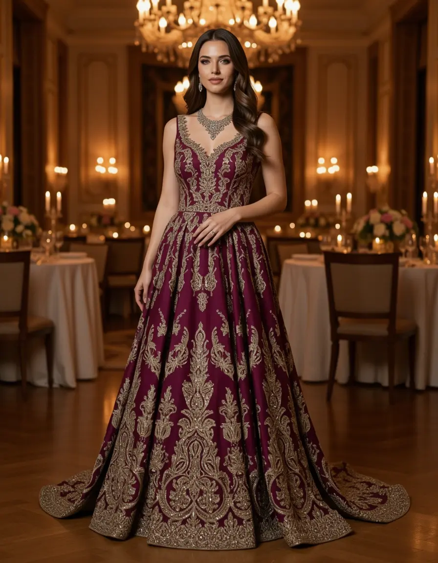 Elegant Long Festive Gown