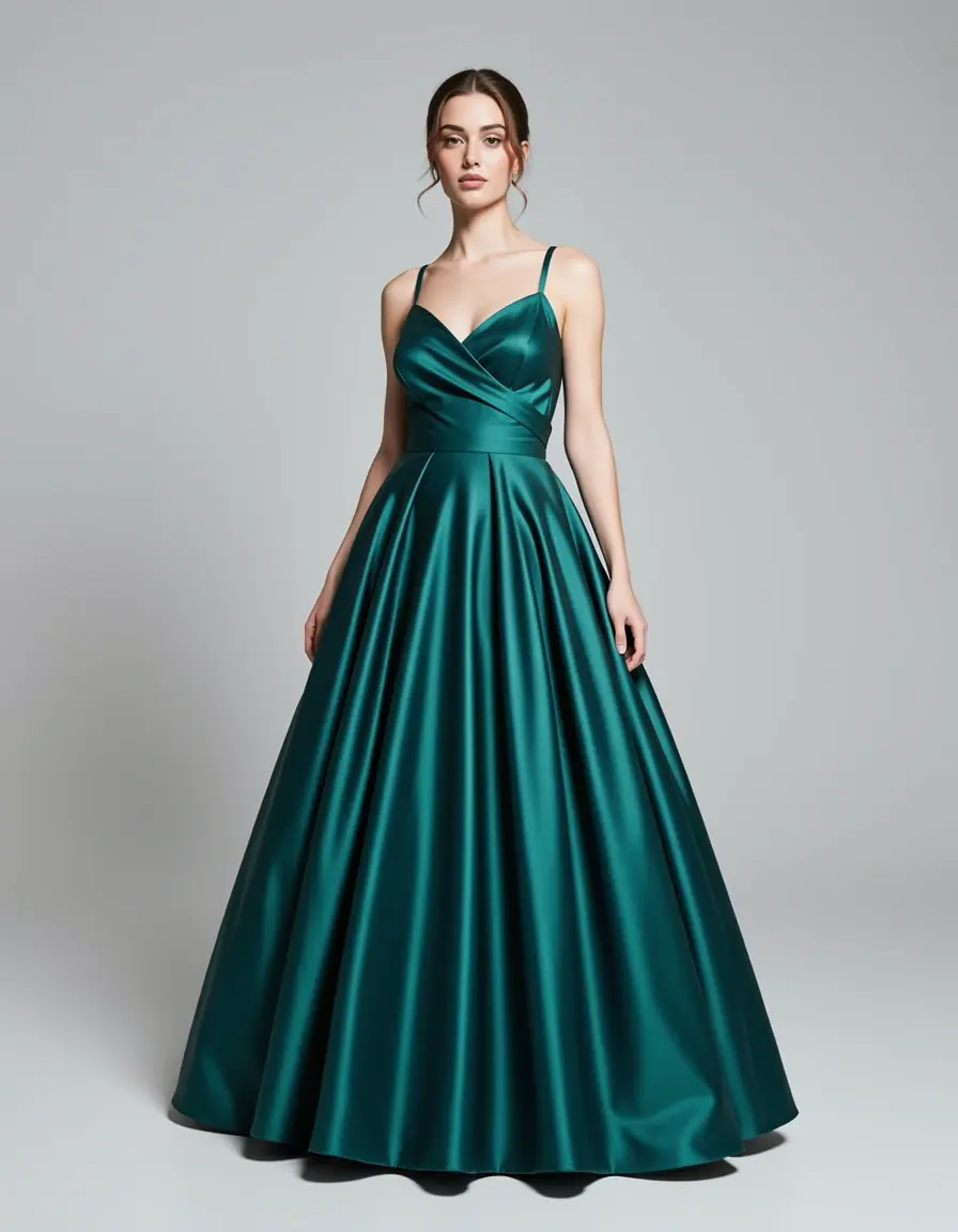 Satin Long Ball Dress