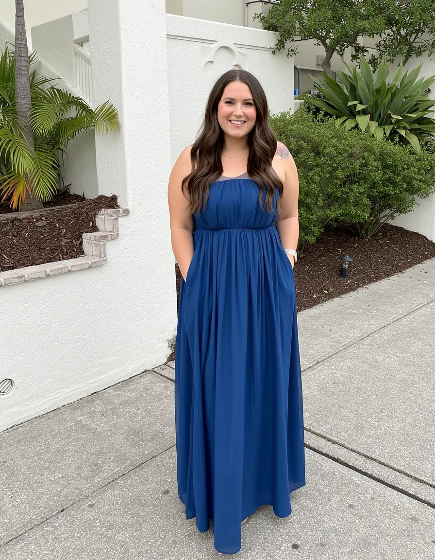 Elegantes Maxikleid für Hochzeitsgäste Damen