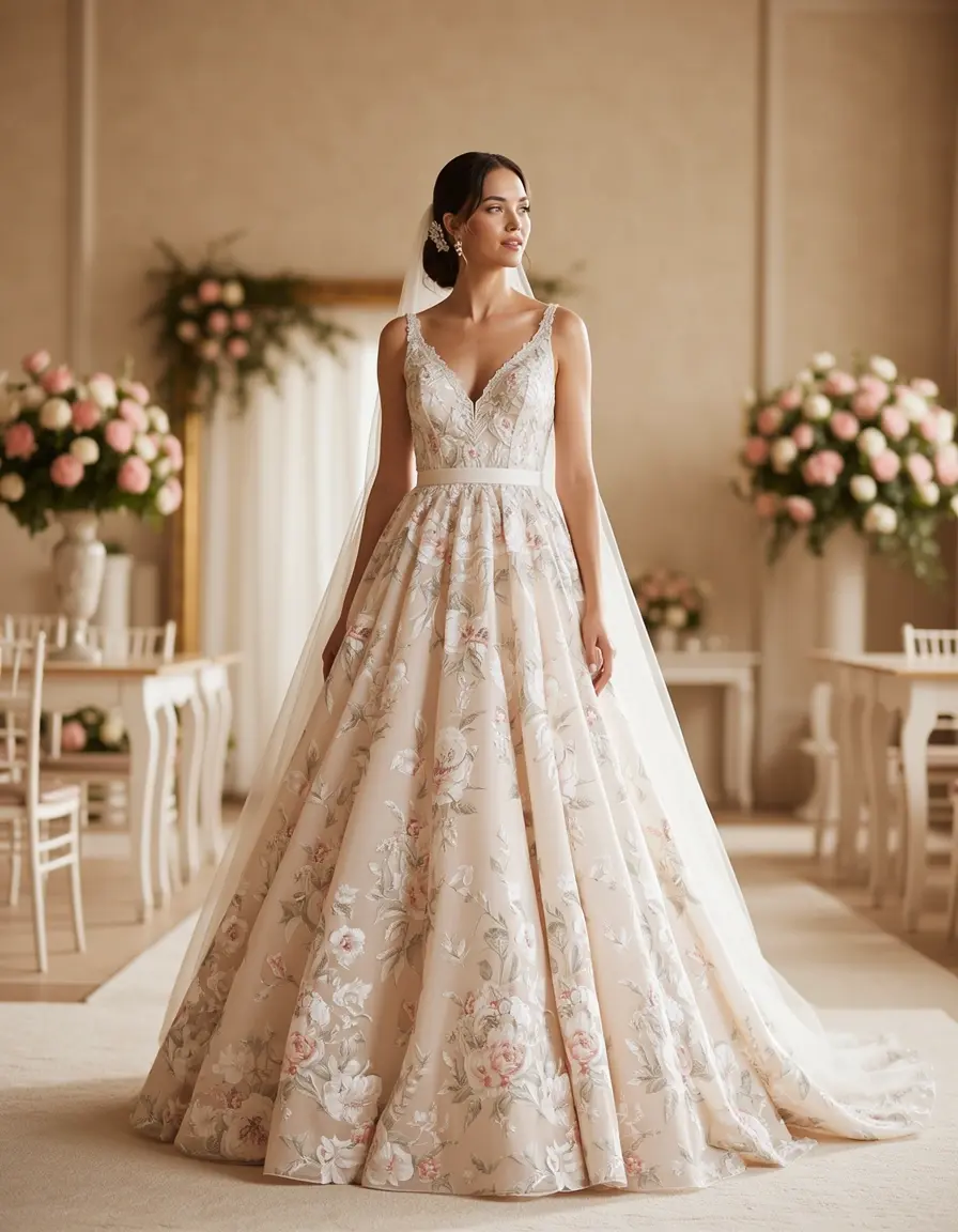 Wedding Floral Dress - Florales Kleid zur Hochzeit