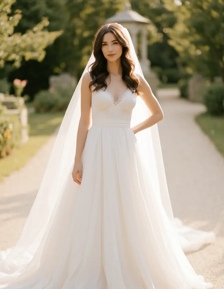 Wedding Chiffon Dress - Chiffonkleid Hochzeit
