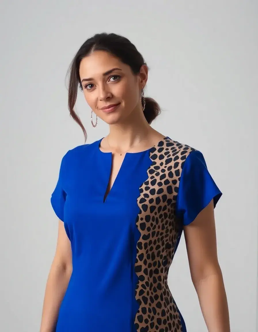 Bequemes Leo Shift Kleid für den Alltag