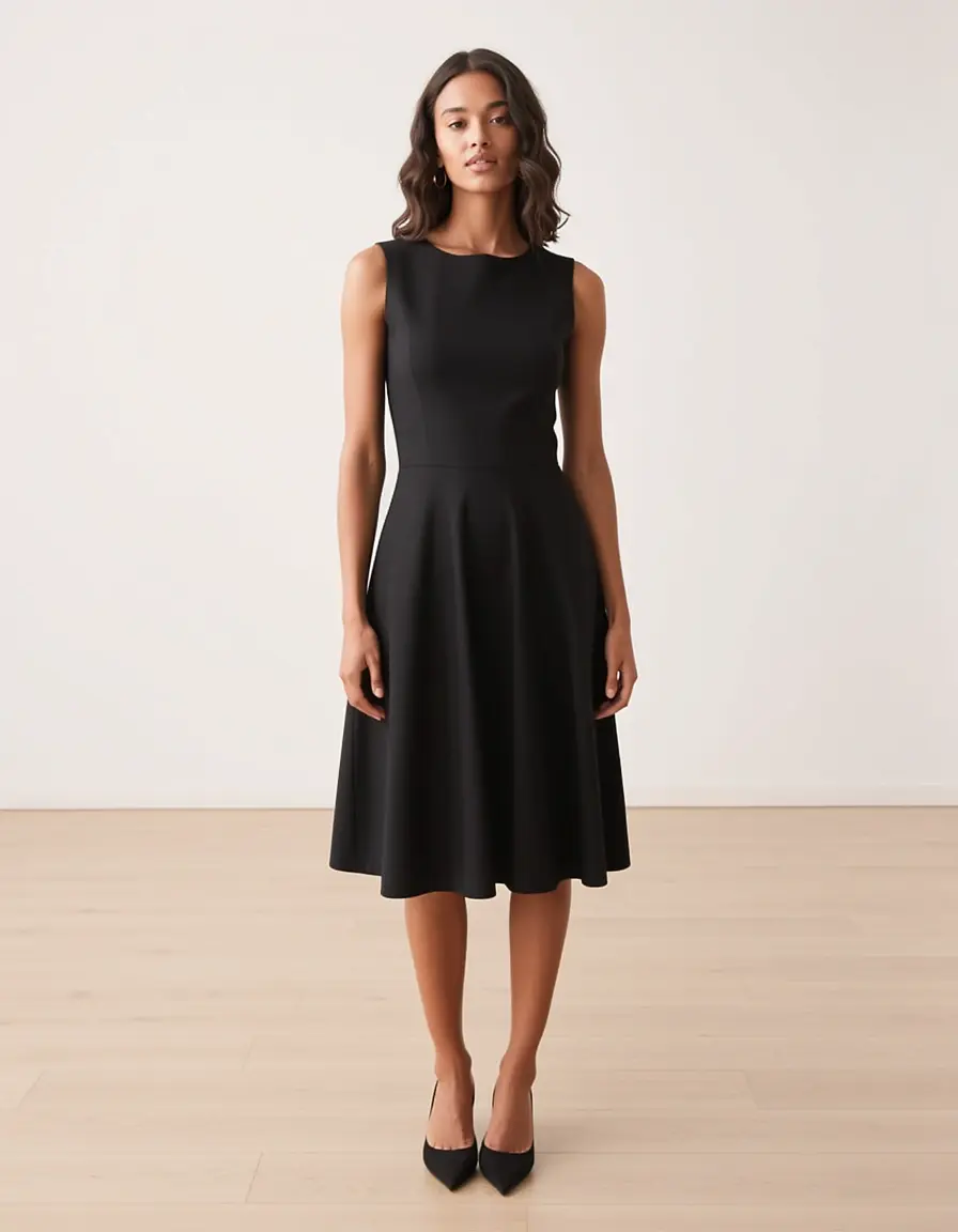 Elegantes Leo Kleid in A-Linie
