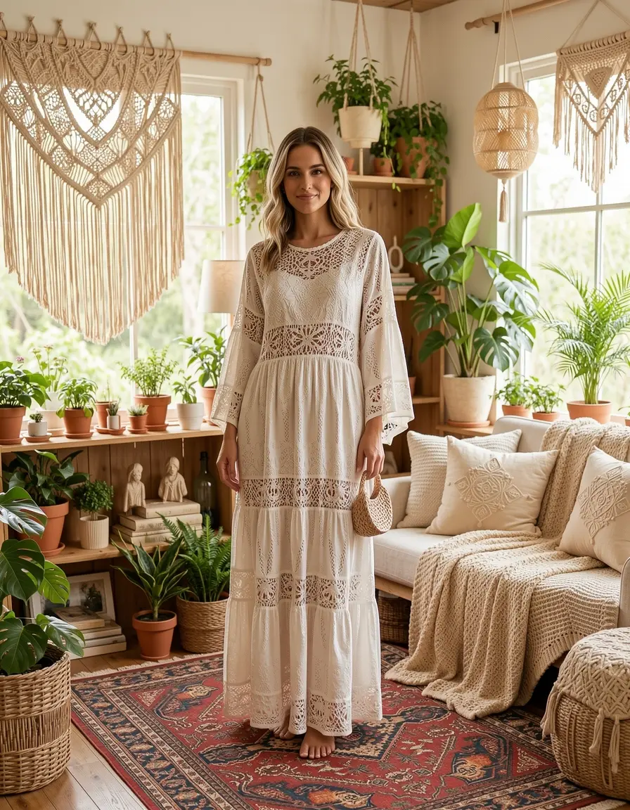 Boho-Style Kleid für entspannte Hochzeitsgäste