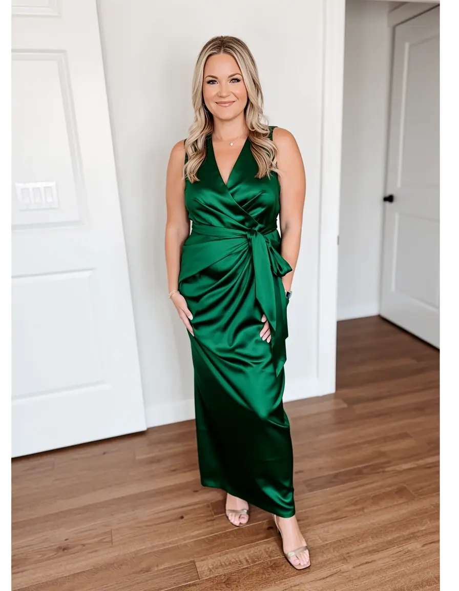 Satin Kleid für Hochzeitsgäste