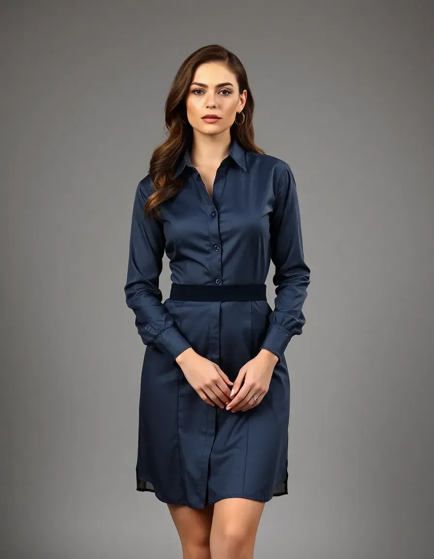 Elegantes formal Shirtkleid für das Büro