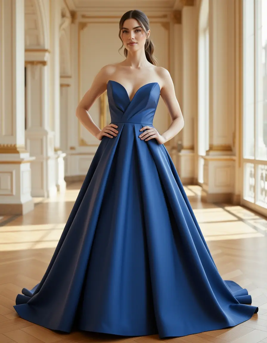 Elegante A-Linien Robe