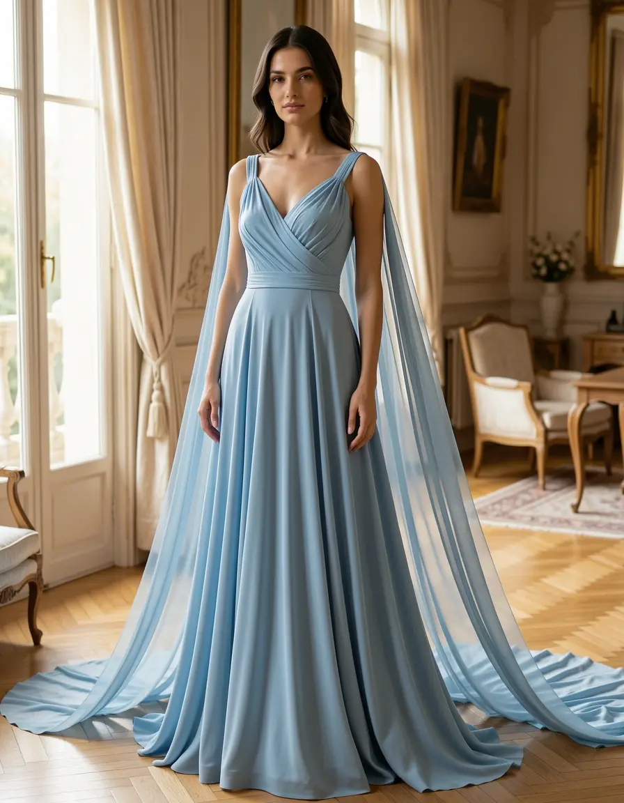 Elegant Women's Chiffon Kleid