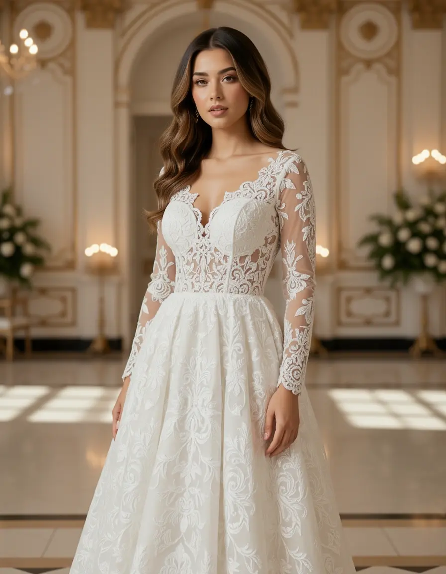 Spitzenkleid für Hochzeitsgäste elegant