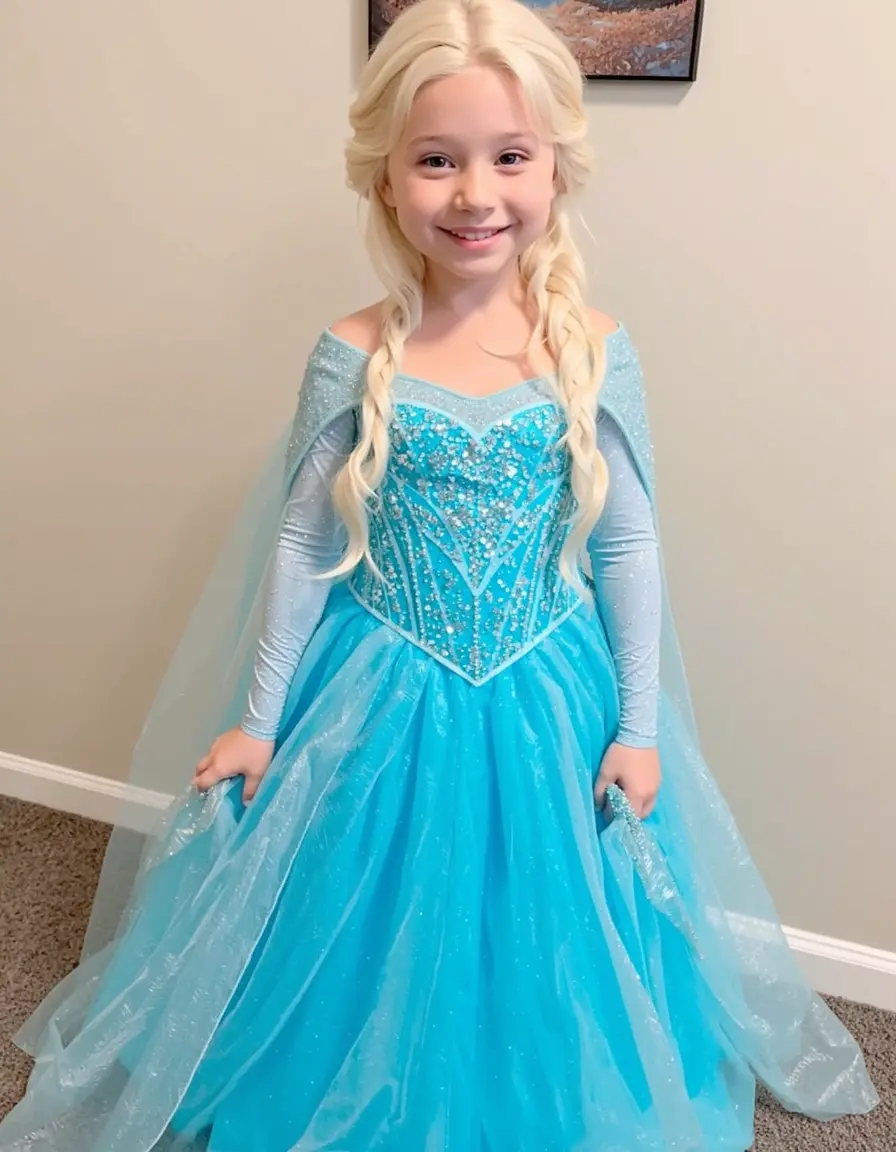 Elsa Ice Queen Outfit - Komplettes Eiskönigin Kostüm