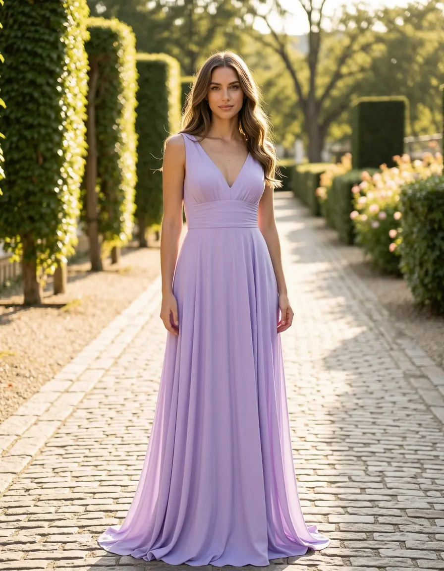 Lavender Maxi Gown