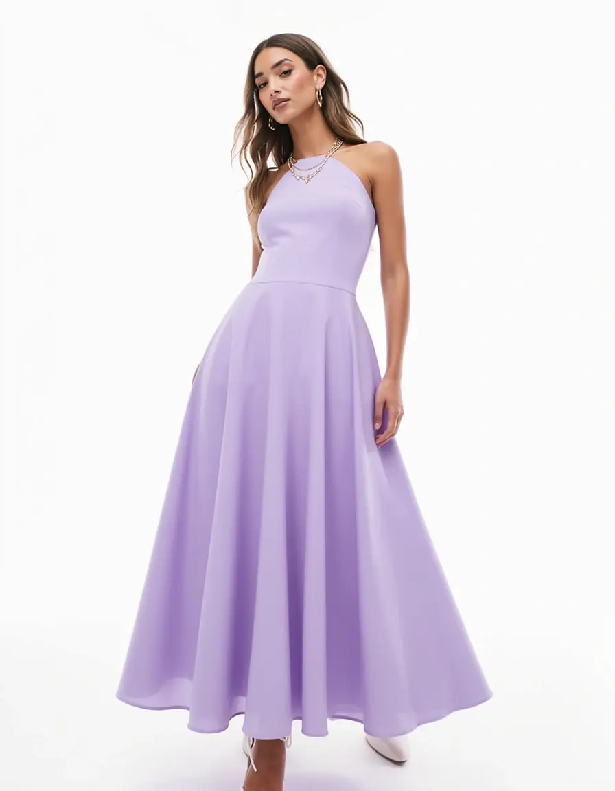 Lavender A-Line Dress