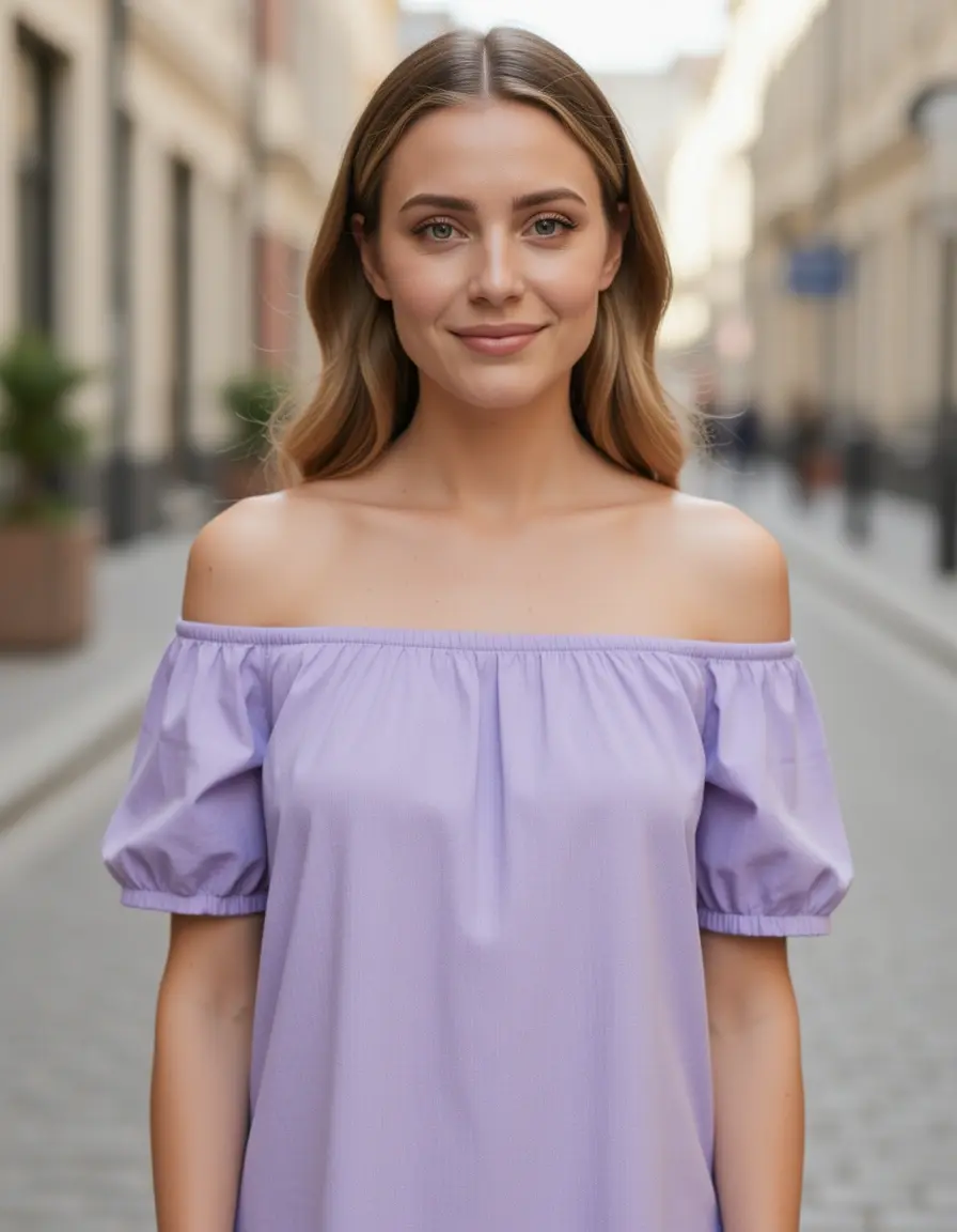Lavender Off-Shoulder