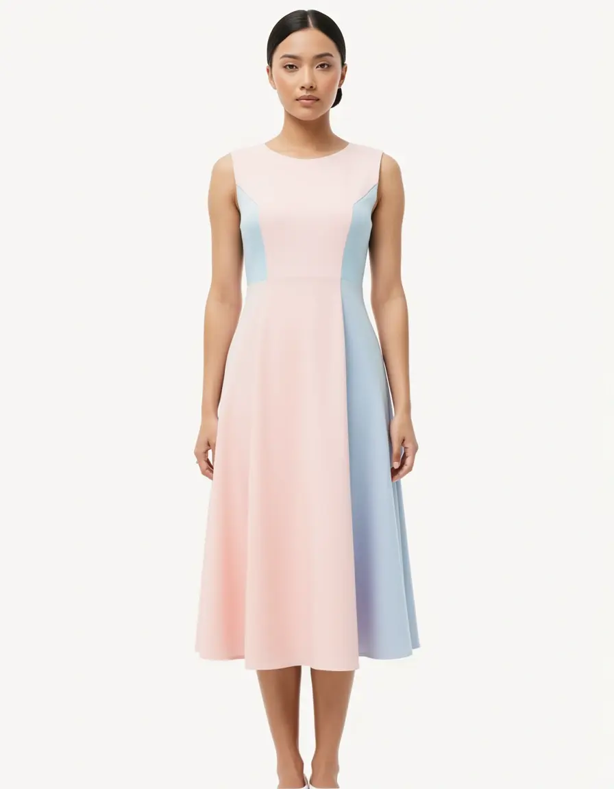 Pastellfarbenes A-Linien Kleid für feierliche Anlässe