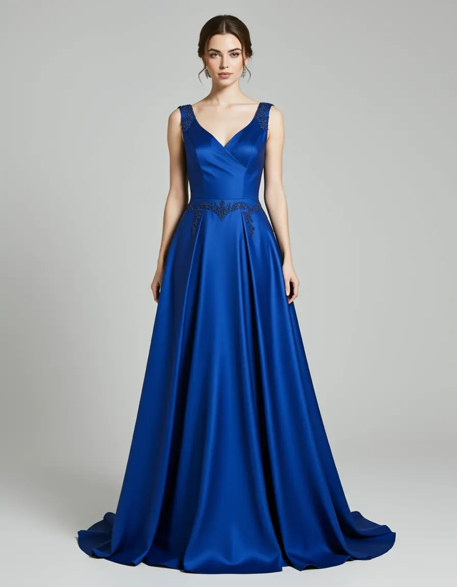 Formelle Abendrobe aus Seide