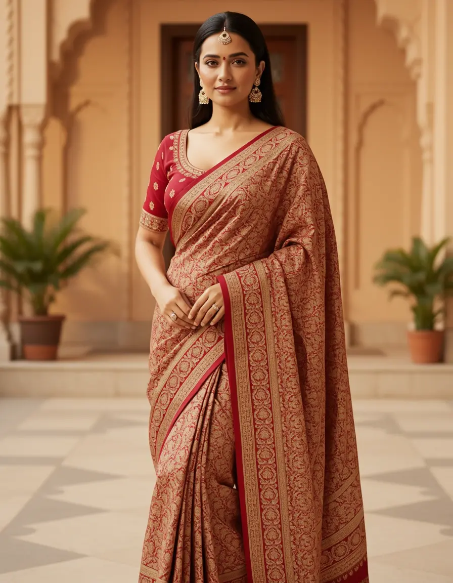Bollywood-inspiriertes Saree Wrap Dress