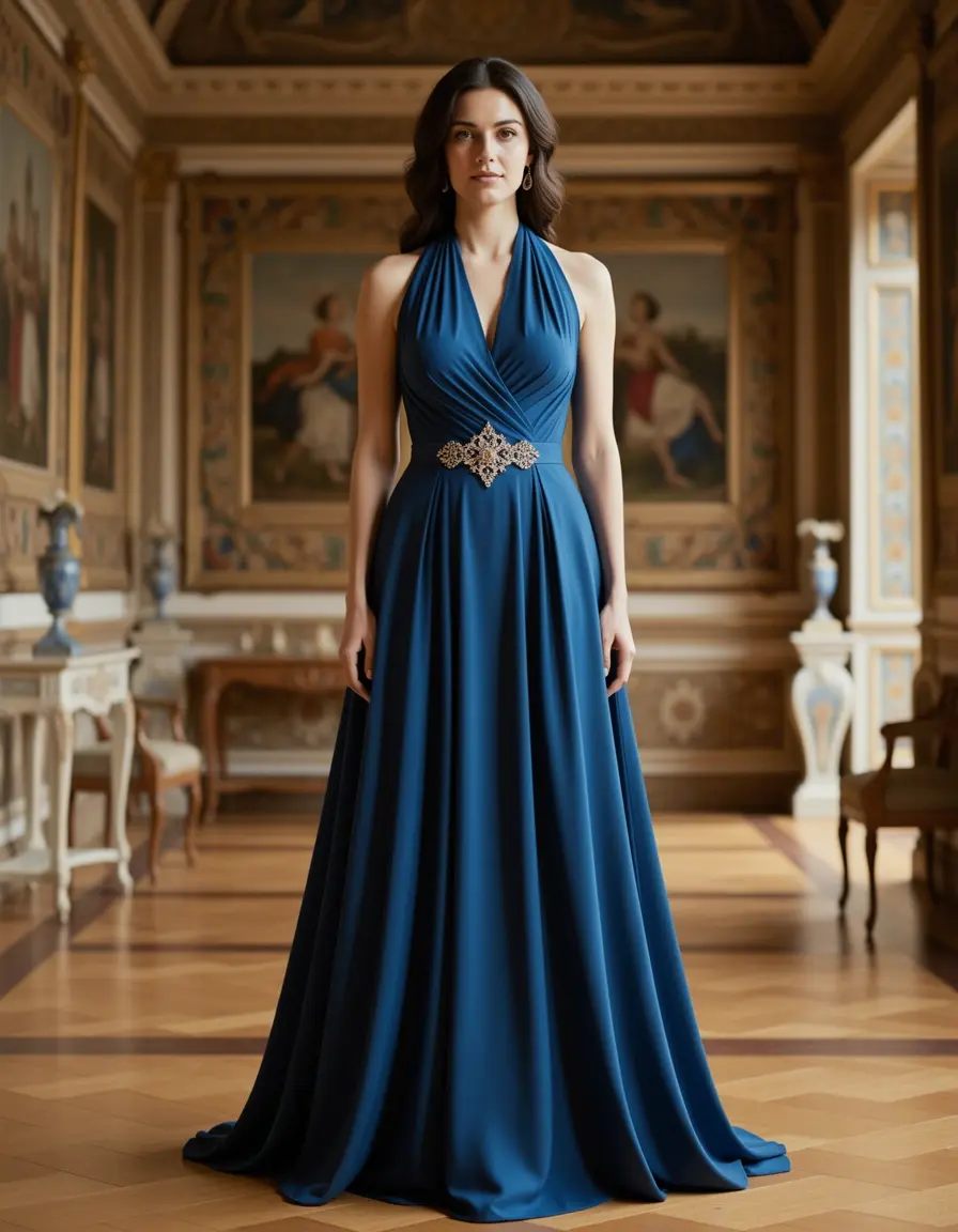 Elegantes Halterneck Kleid