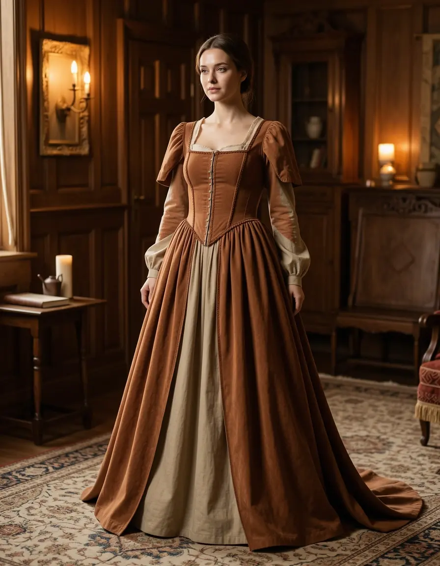 Medieval Empire Waist Dress flowy