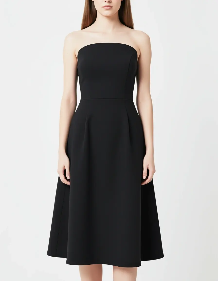 High Waist A-Line Kleid