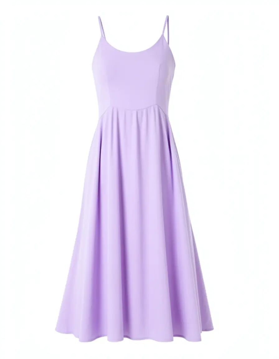 A-line lilac sundress