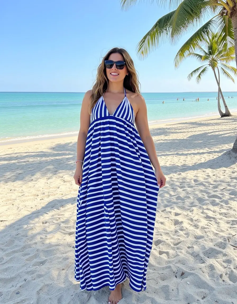 Halterneck Maxikleid für Strandhochzeit