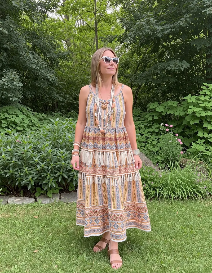 Boho Kleid für Sommerhochzeit Gast