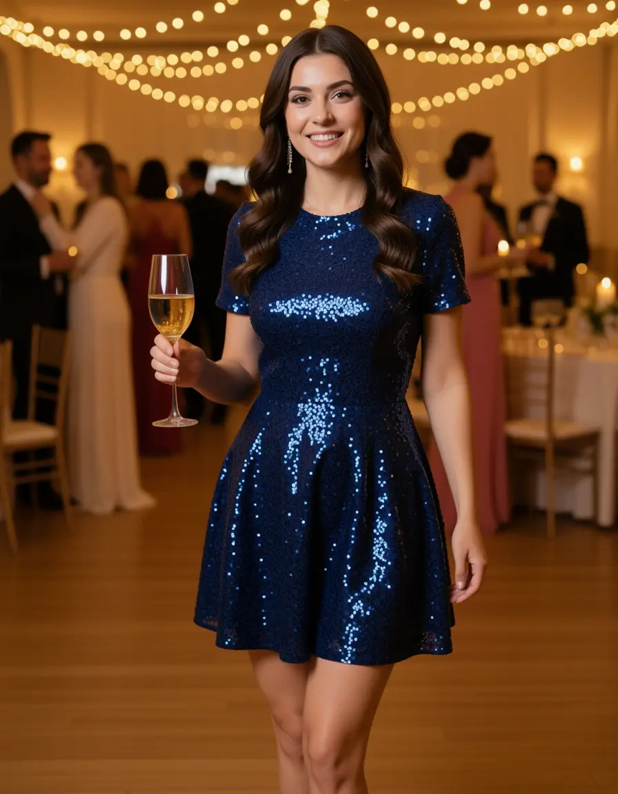 Kurzes festliches Kleid für die Jugendweihe
