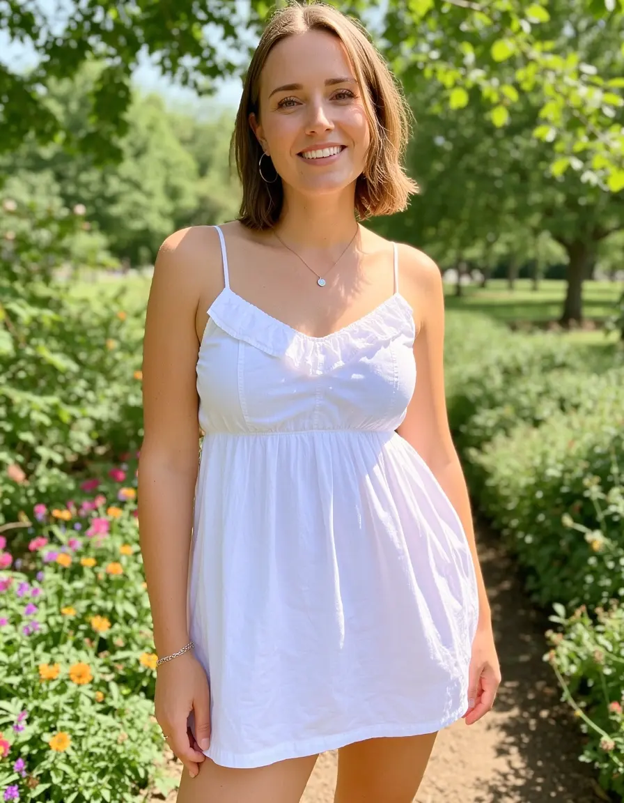 Short White Sundress - Weißes Sommerkleid kurz