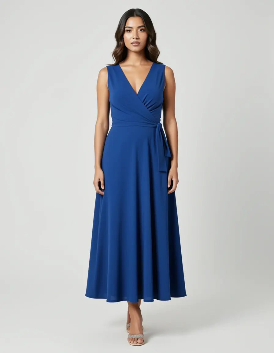 Wickelkleid rückenfrei vielseitig
