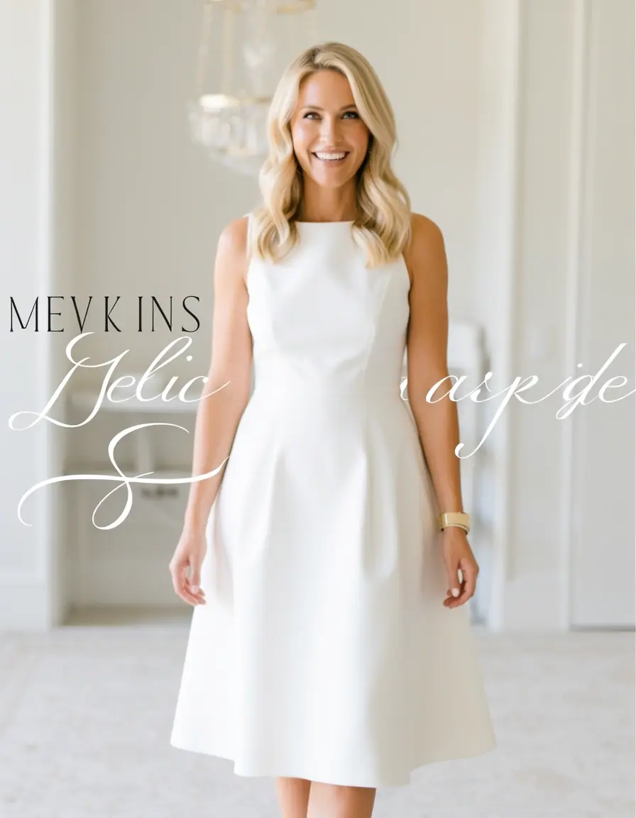 White A-Line Registry Dress schick