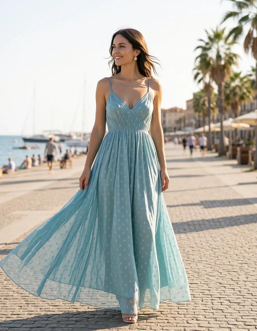 Chiffon Maxikleid festlich