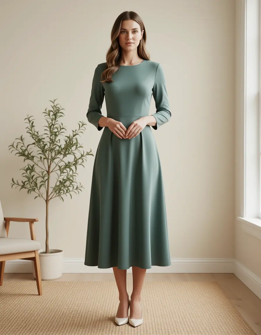 Zeitloses A-Linien Abendkleid