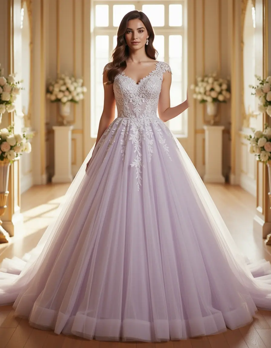 Elegant Princess Tulle Gown