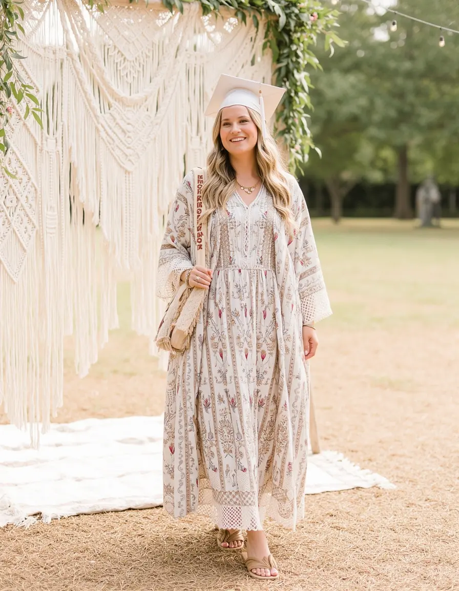 Boho Midi Kleid für entspannte Feiern