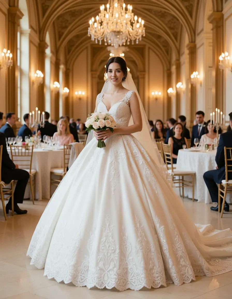 Ball gown formal wedding