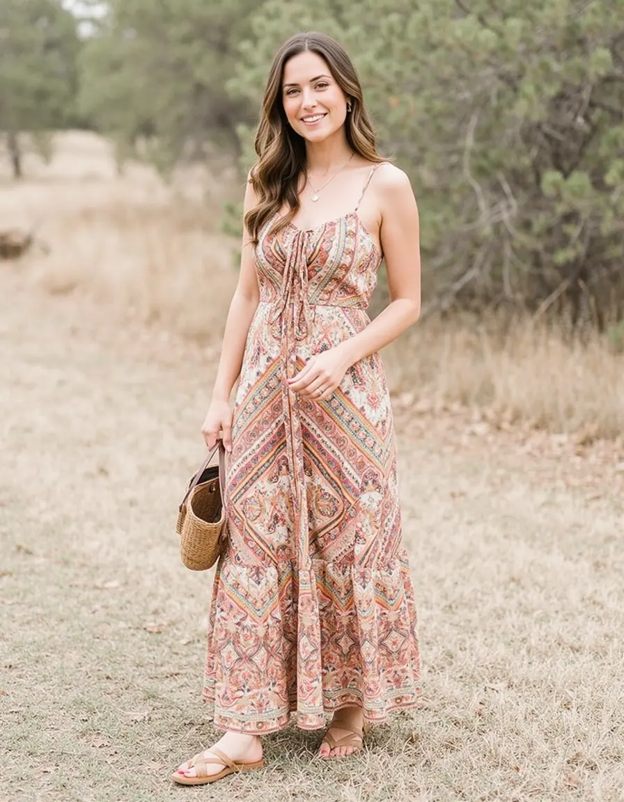 Boho Sommerkleid für entspannte Hochzeiten