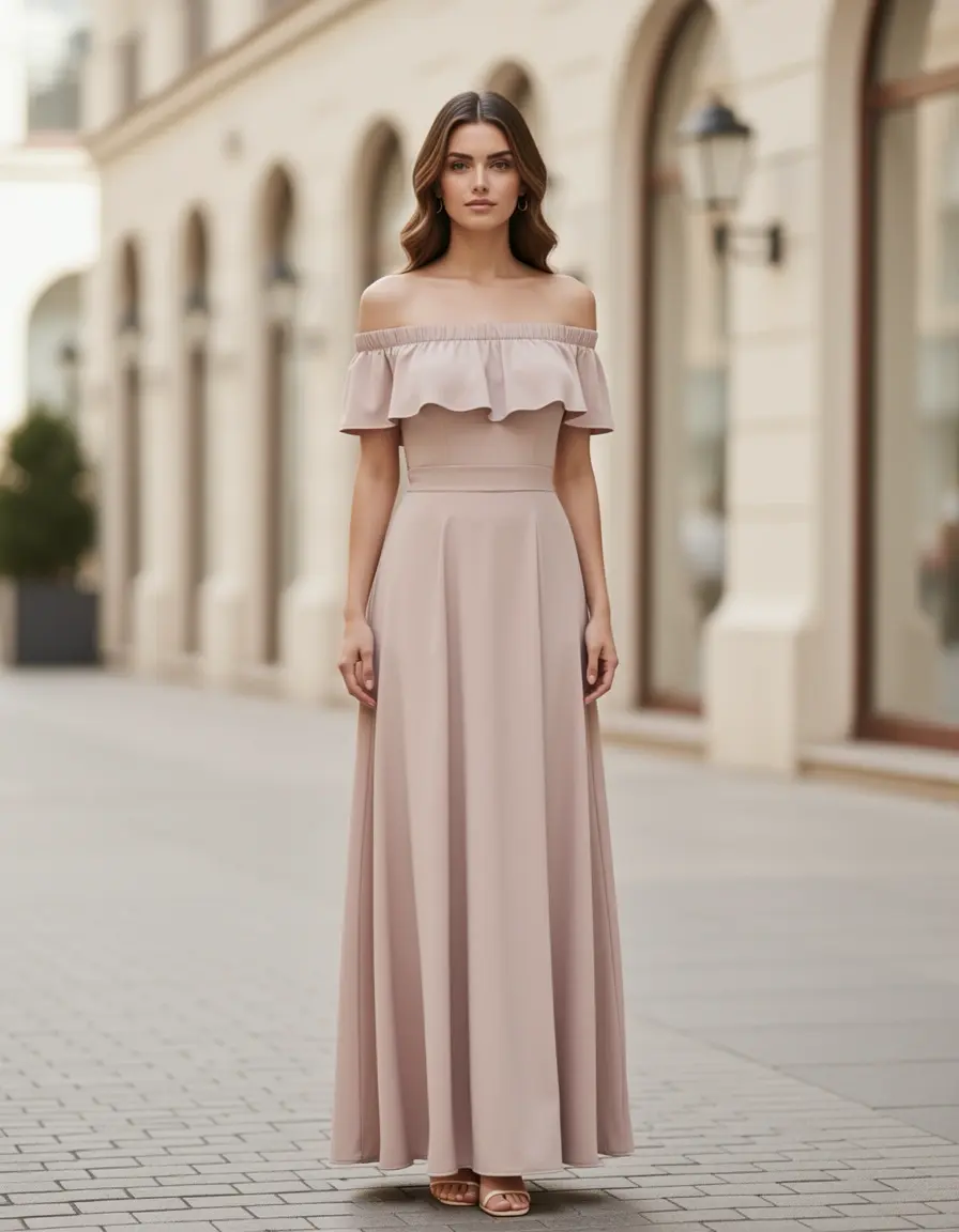 Schulterfreies Kleid für besondere Anlässe