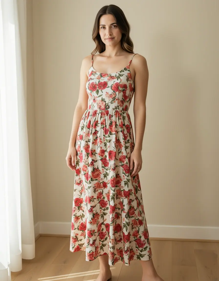 Floral midi secondhand affordable