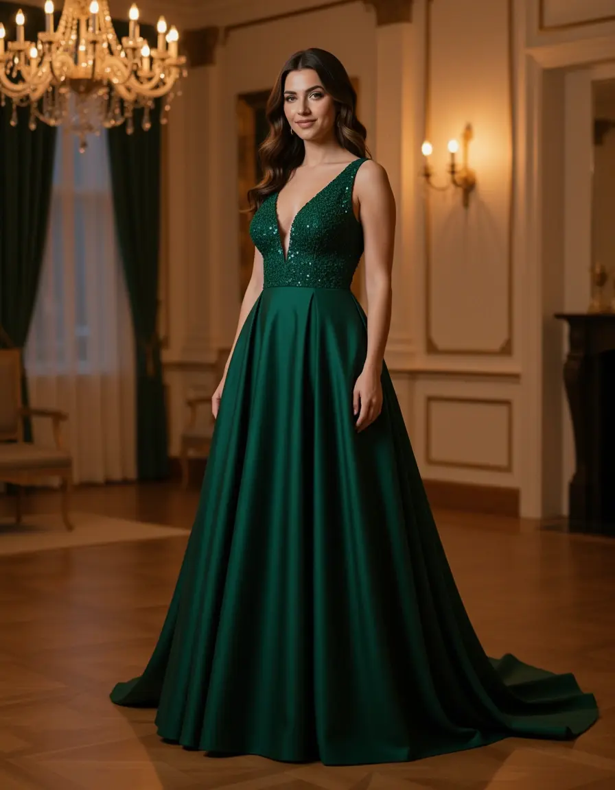 Evening gown used formal