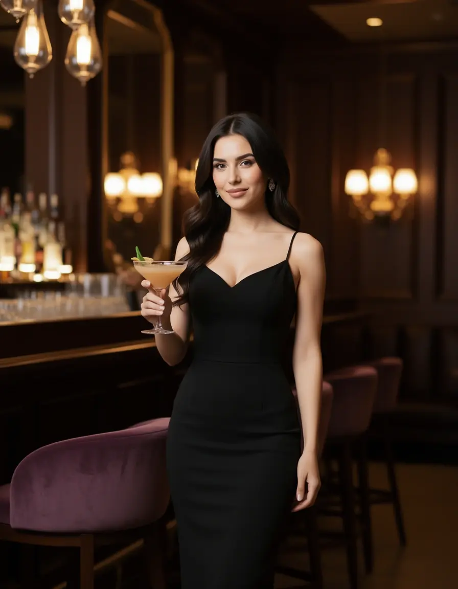 Women's A-Line Cocktail - Klassisches Cocktailkleid
