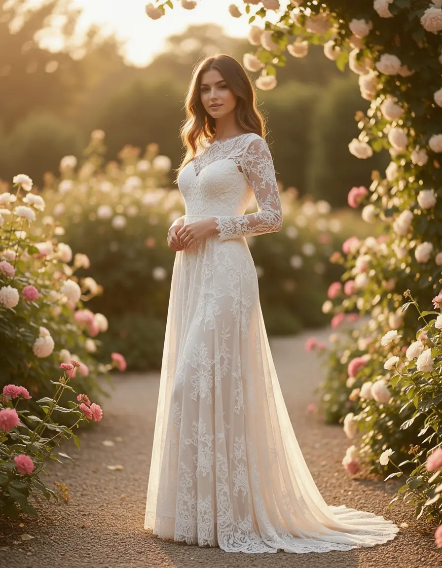 Lace Long Dress Spitzenkleid