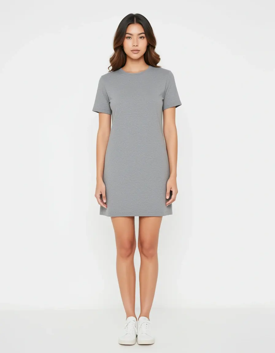 Kurzes Shift Kleid schlicht