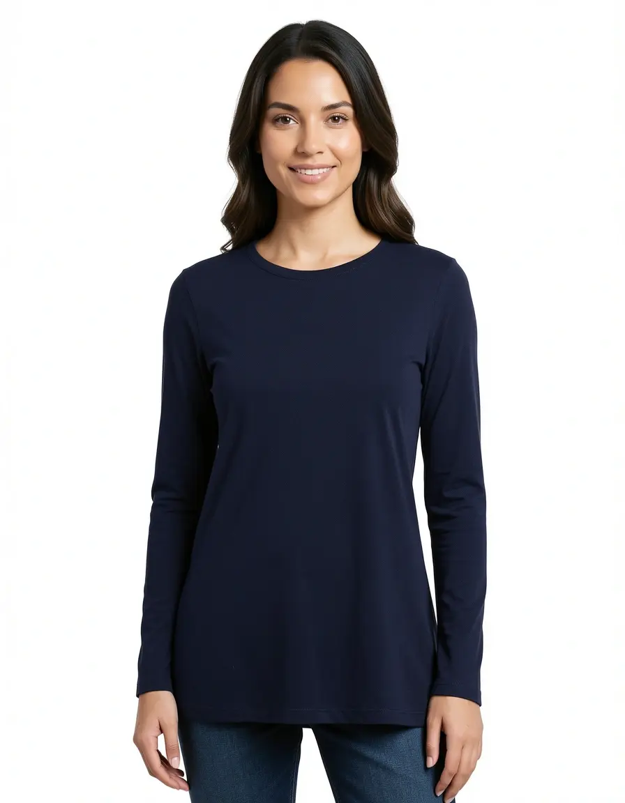 Klassisches A-Linien Kleid Langarm