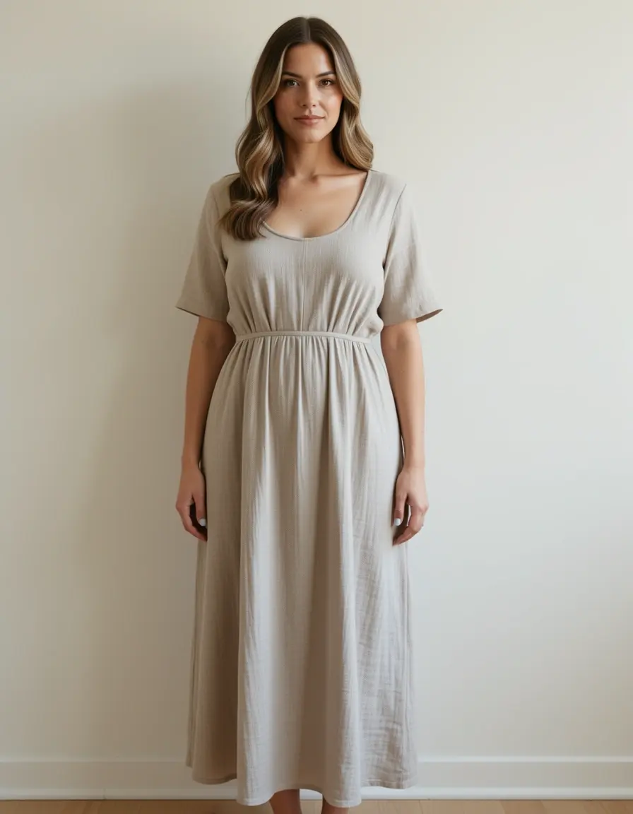 Musselin Wickelkleid verstellbar
